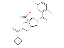 (3aR*,6aR*)-2-(cyclobutylcarbonyl)-5-(2,5-difluorobenzoyl)hexahydropyrrolo[3,4-c]pyrrole-3a(1H)-carboxylic acid