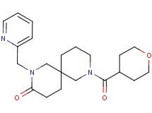 2-(2-pyridinylmethyl)-8-(tetrahydro-2H-pyran-4-ylcarbonyl)-2,8-diazaspiro[5.5]undecan-3-one