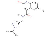 2-hydroxy-N-[(1-isopropyl-1H-pyrazol-4-yl)methyl]-N,6-dimethyl-4-quinolinecarboxamide
