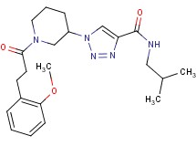 N-isobutyl-1-{1-[3-(2-methoxyphenyl)propanoyl]-3-piperidinyl}-1H-1,2,3-triazole-4-carboxamide
