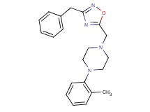 1-[(3-benzyl-1,2,4-oxadiazol-5-yl)methyl]-4-(2-methylphenyl)piperazine