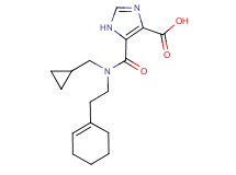 5-{[(2-cyclohex-1-en-1-ylethyl)(cyclopropylmethyl)amino]carbonyl}-1H-imidazole-4-carboxylic acid