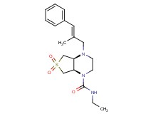(4aS*,7aR*)-N-ethyl-4-[(2E)-2-methyl-3-phenyl-2-propen-1-yl]hexahydrothieno[3,4-b]pyrazine-1(2H)-carboxamide 6,6-dioxide