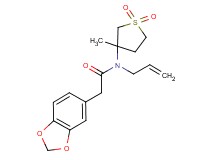 N-allyl-2-(1,3-benzodioxol-5-yl)-N-(3-methyl-1,1-dioxidotetrahydro-3-thienyl)acetamide