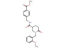methyl 4-[({[1-(2-methoxybenzyl)-6-oxo-3-piperidinyl]carbonyl}amino)methyl]benzoate