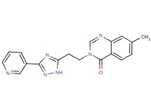 7-methyl-3-[2-(3-pyridin-3-yl-1H-1,2,4-triazol-5-yl)ethyl]quinazolin-4(3H)-one
