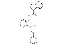 N-({2-[methyl(2-pyridin-2-ylethyl)amino]pyridin-3-yl}methyl)indane-1-carboxamide