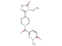 6-{[4-(4-ethyl-5-oxo-4,5-dihydro-1H-1,2,4-triazol-3-yl)piperidin-1-yl]carbonyl}-2-methylpyridazin-3(2H)-one