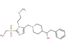 1-(1-{[2-(ethylsulfonyl)-1-(2-methoxyethyl)-1H-imidazol-5-yl]methyl}-4-piperidinyl)-2-phenylethanol