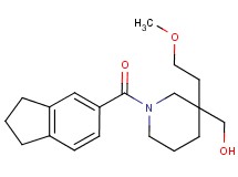 [1-(2,3-dihydro-1H-inden-5-ylcarbonyl)-3-(2-methoxyethyl)-3-piperidinyl]methanol