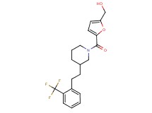 {5-[(3-{2-[2-(trifluoromethyl)phenyl]ethyl}-1-piperidinyl)carbonyl]-2-furyl}methanol