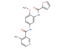 N-[3-(2-furoylamino)-4-methoxyphenyl]-4-methylnicotinamide