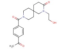 9-(4-acetylbenzoyl)-2-(2-hydroxyethyl)-2,9-diazaspiro[5.5]undecan-3-one