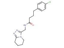 4-(4-chlorophenyl)-N-(5,6,7,8-tetrahydro[1,2,4]triazolo[4,3-a]pyridin-3-ylmethyl)butanamide