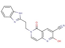 6-[2-(1H-benzimidazol-2-yl)ethyl]-2-hydroxy-5-oxo-5,6-dihydro-1,6-naphthyridine-3-carbonitrile
