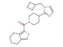 4-[1-(cyclobutylmethyl)-1H-imidazol-2-yl]-1-(4,5,6,7-tetrahydro-2-benzothien-1-ylcarbonyl)piperidine