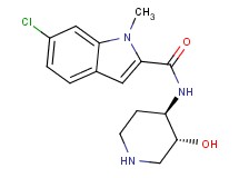 6-chloro-N-[rel-(3R,4R)-3-hydroxy-4-piperidinyl]-1-methyl-1H-indole-2-carboxamide hydrochloride