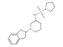 N-[1-(2,3-dihydro-1H-inden-2-yl)-3-piperidinyl]-1-pyrrolidinesulfonamide