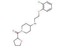 N-[2-(2-chlorophenoxy)ethyl]-1-(tetrahydrofuran-2-ylcarbonyl)piperidin-4-amine