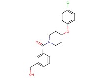 (3-{[4-(4-chlorophenoxy)-1-piperidinyl]carbonyl}phenyl)methanol