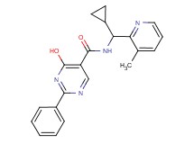 N-[cyclopropyl(3-methylpyridin-2-yl)methyl]-4-hydroxy-2-phenylpyrimidine-5-carboxamide