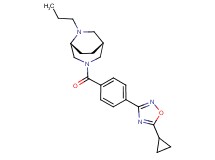 (1R*,5R*)-3-[4-(5-cyclopropyl-1,2,4-oxadiazol-3-yl)benzoyl]-6-propyl-3,6-diazabicyclo[3.2.2]nonane