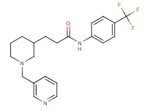 3-[1-(3-pyridinylmethyl)-3-piperidinyl]-N-[4-(trifluoromethyl)phenyl]propanamide