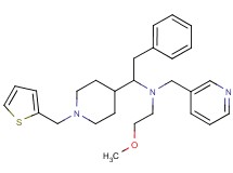 (2-methoxyethyl){2-phenyl-1-[1-(2-thienylmethyl)-4-piperidinyl]ethyl}(3-pyridinylmethyl)amine