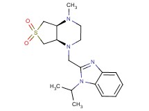 (4aS*,7aR*)-1-[(1-isopropyl-1H-benzimidazol-2-yl)methyl]-4-methyloctahydrothieno[3,4-b]pyrazine 6,6-dioxide
