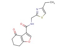 N-[(4-ethyl-1,3-thiazol-2-yl)methyl]-4-oxo-4,5,6,7-tetrahydro-1-benzofuran-3-carboxamide