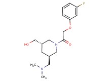 {(3S*,5R*)-5-[(dimethylamino)methyl]-1-[(3-fluorophenoxy)acetyl]piperidin-3-yl}methanol
