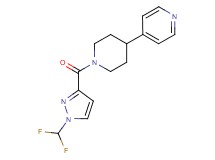 4-(1-{[1-(difluoromethyl)-1H-pyrazol-3-yl]carbonyl}-4-piperidinyl)pyridine
