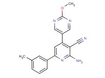 2-amino-4-(2-methoxypyrimidin-5-yl)-6-(3-methylphenyl)nicotinonitrile