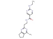 2-(ethylamino)-N-[2-(4-methyl-6,7-dihydro-5H-cyclopenta[d]pyrimidin-2-yl)ethyl]-5-pyrimidinecarboxamide