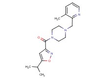 1-[(5-isopropylisoxazol-3-yl)carbonyl]-4-[(3-methylpyridin-2-yl)methyl]piperazine