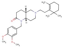 (4aR*,8aS*)-1-(3,4-dimethoxybenzyl)-6-[2-(2,6,6-trimethyl-1-cyclohexen-1-yl)ethyl]octahydro-1,6-naphthyridin-2(1H)-one