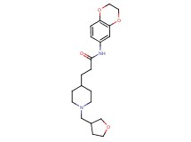 N-(2,3-dihydro-1,4-benzodioxin-6-yl)-3-[1-(tetrahydro-3-furanylmethyl)-4-piperidinyl]propanamide