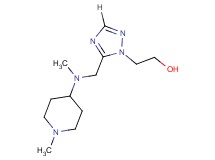 2-(5-{[methyl(1-methylpiperidin-4-yl)amino]methyl}-1H-1,2,4-triazol-1-yl)ethanol