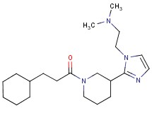 (2-{2-[1-(3-cyclohexylpropanoyl)-3-piperidinyl]-1H-imidazol-1-yl}ethyl)dimethylamine