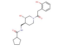 N-({(3S*,4S*)-3-hydroxy-1-[(2-hydroxyphenyl)acetyl]piperidin-4-yl}methyl)cyclopentanecarboxamide