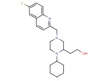 2-{1-cyclohexyl-4-[(6-fluoro-2-quinolinyl)methyl]-2-piperazinyl}ethanol