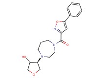 (3R*,4S*)-4-{4-[(5-phenyl-3-isoxazolyl)carbonyl]-1,4-diazepan-1-yl}tetrahydro-3-furanol