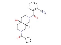 2-{[(4aS*,8aS*)-7-(cyclobutylcarbonyl)-4a-hydroxyoctahydro-2,7-naphthyridin-2(1H)-yl]carbonyl}benzonitrile