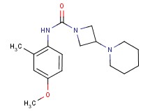 N-(4-methoxy-2-methylphenyl)-3-piperidin-1-ylazetidine-1-carboxamide