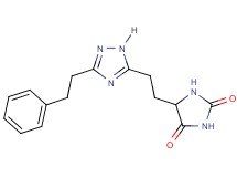 5-{2-[3-(2-phenylethyl)-1H-1,2,4-triazol-5-yl]ethyl}imidazolidine-2,4-dione