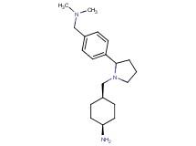 (4-{1-[(cis-4-aminocyclohexyl)methyl]pyrrolidin-2-yl}benzyl)dimethylamine