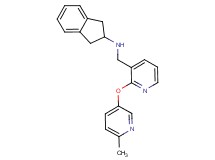 2,3-dihydro-1H-inden-2-yl({2-[(6-methyl-3-pyridinyl)oxy]-3-pyridinyl}methyl)amine