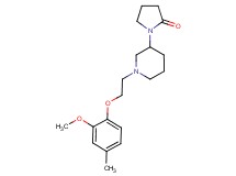 1-{1-[2-(2-methoxy-4-methylphenoxy)ethyl]piperidin-3-yl}pyrrolidin-2-one