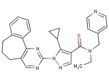 5-cyclopropyl-1-(6,7-dihydro-5H-benzo[6,7]cyclohepta[1,2-d]pyrimidin-2-yl)-N-ethyl-N-(4-pyridinylmethyl)-1H-pyrazole-4-carboxamide