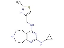 N~2~-cyclopropyl-N~4~-[(2-methyl-1,3-thiazol-4-yl)methyl]-6,7,8,9-tetrahydro-5H-pyrimido[4,5-d]azepine-2,4-diamine